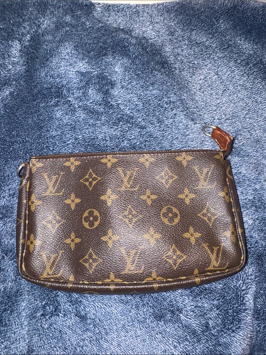 Louis Vuitton Handbags - Louis Vuitton Monogram Canvas Wristlet — Brown with Gold Monogram